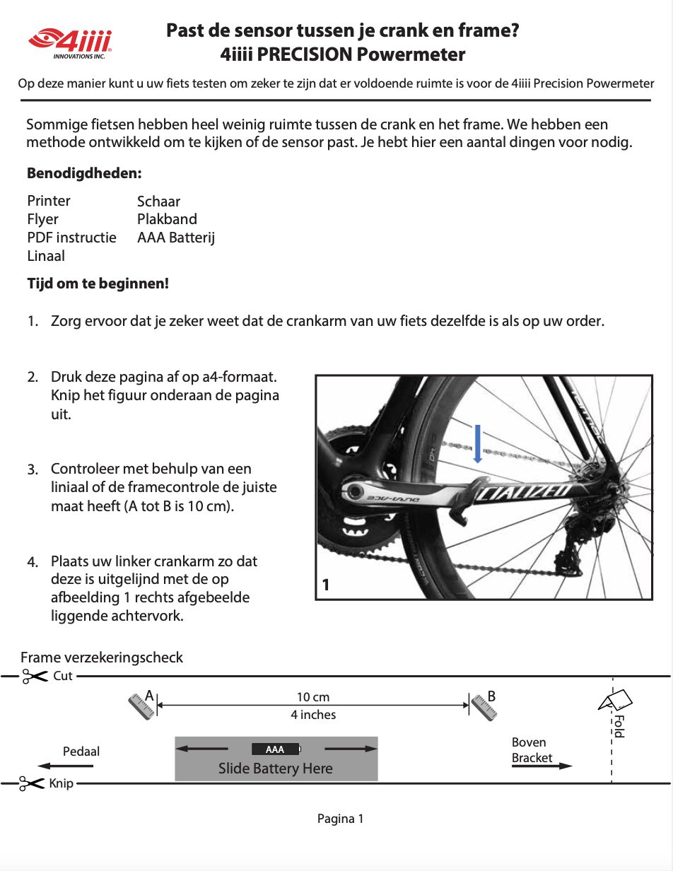 4iiii Ride Ready Clearance Check